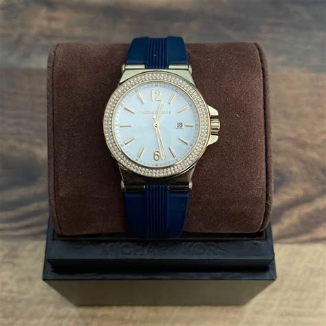 michael kors blue and gold watch|mike eps watches with bling.